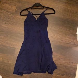Navy blue crossed back dress!